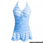 GUTTEAR Women Tankini SetsShorts Bikini Set Paisley Swimwear Push-Up Padded Bra Blue B07MFGMPFP